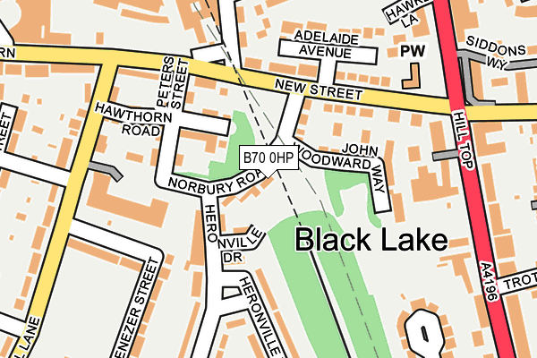 B70 0HP map - OS OpenMap – Local (Ordnance Survey)