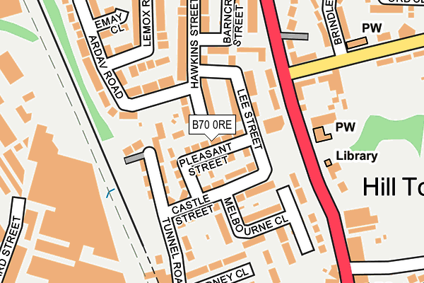 B70 0RE map - OS OpenMap – Local (Ordnance Survey)