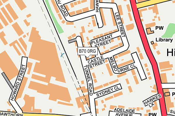 B70 0RG map - OS OpenMap – Local (Ordnance Survey)