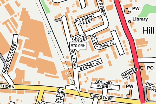 B70 0RH map - OS OpenMap – Local (Ordnance Survey)