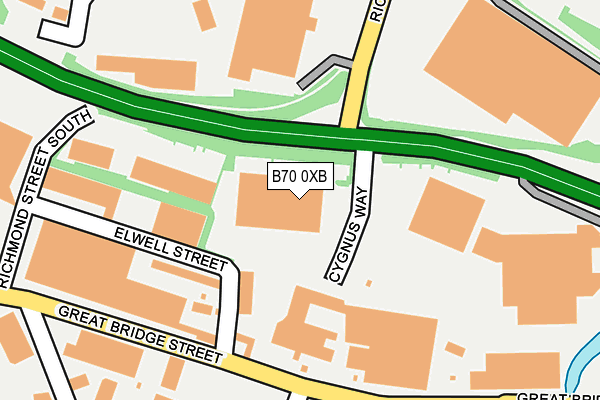 B70 0XB map - OS OpenMap – Local (Ordnance Survey)