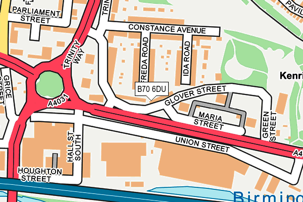 B70 6DU map - OS OpenMap – Local (Ordnance Survey)