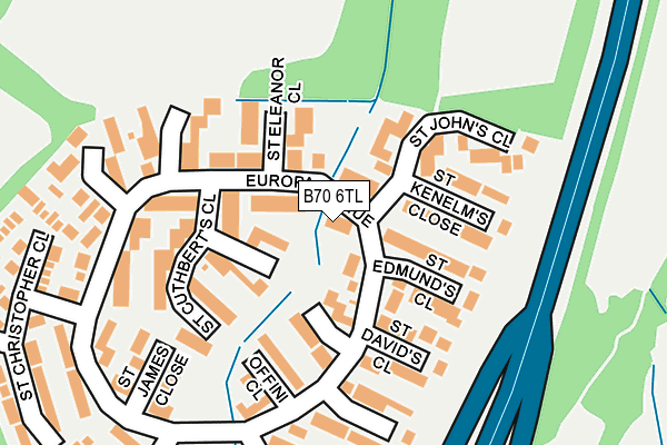 B70 6TL map - OS OpenMap – Local (Ordnance Survey)