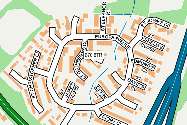 B70 6TR map - OS OpenMap – Local (Ordnance Survey)