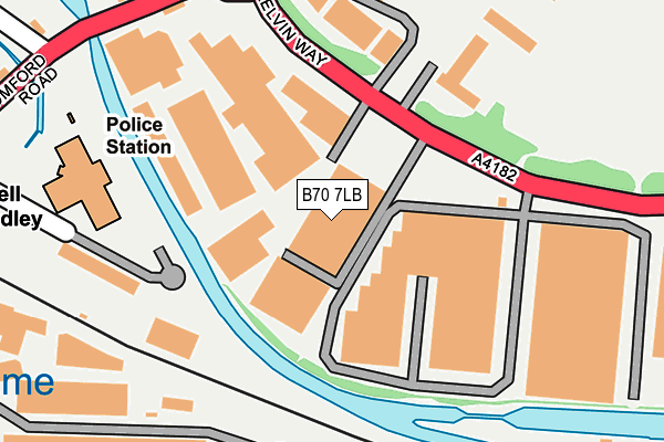 B70 7LB map - OS OpenMap – Local (Ordnance Survey)