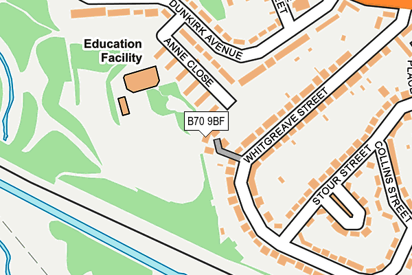 B70 9BF map - OS OpenMap – Local (Ordnance Survey)
