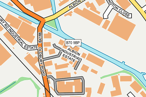 B70 9BP map - OS OpenMap – Local (Ordnance Survey)
