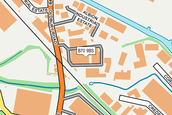 B70 9BS map - OS OpenMap – Local (Ordnance Survey)