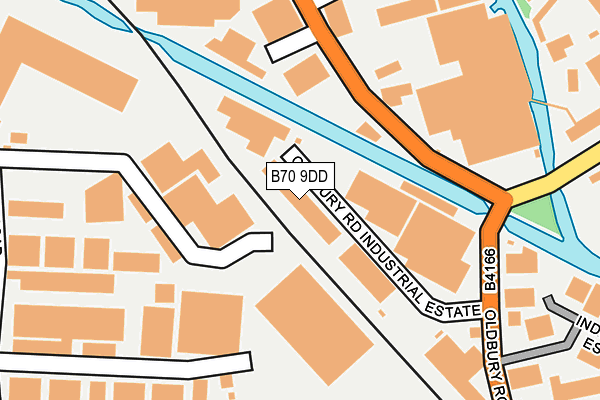 B70 9DD map - OS OpenMap – Local (Ordnance Survey)