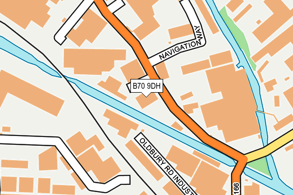 B70 9DH map - OS OpenMap – Local (Ordnance Survey)