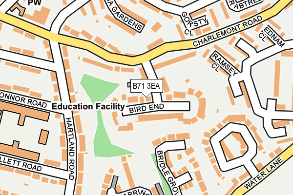 B71 3EA map - OS OpenMap – Local (Ordnance Survey)