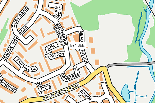 B71 3EE map - OS OpenMap – Local (Ordnance Survey)