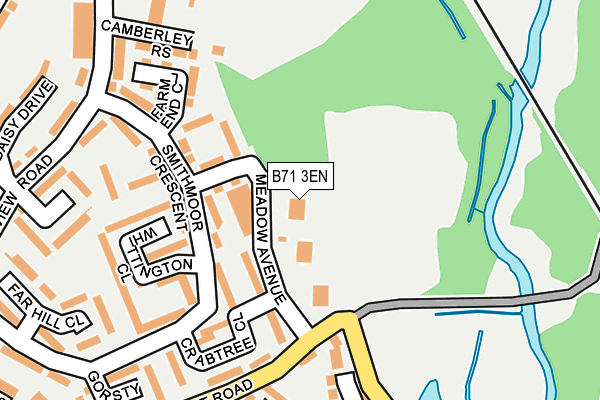 B71 3EN map - OS OpenMap – Local (Ordnance Survey)