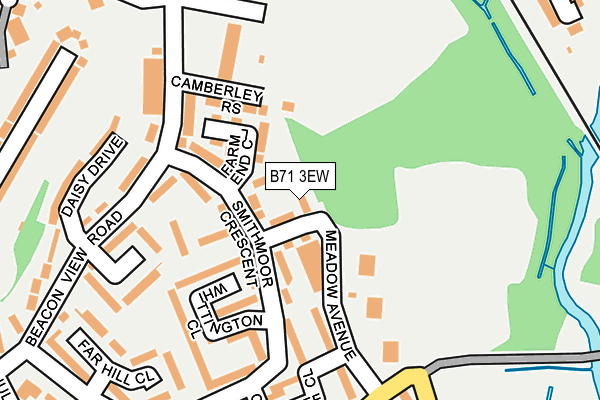 B71 3EW map - OS OpenMap – Local (Ordnance Survey)
