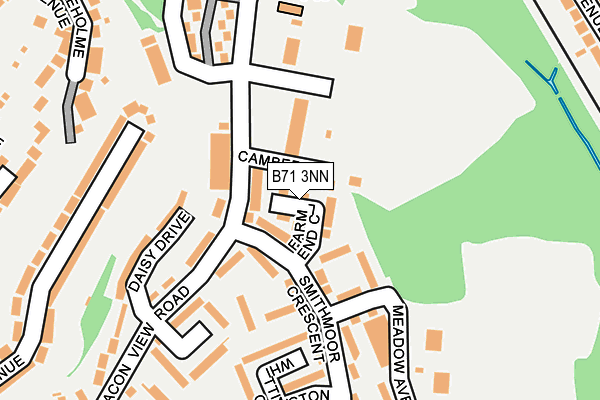 B71 3NN map - OS OpenMap – Local (Ordnance Survey)