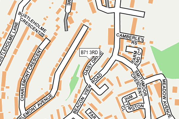 B71 3RD map - OS OpenMap – Local (Ordnance Survey)