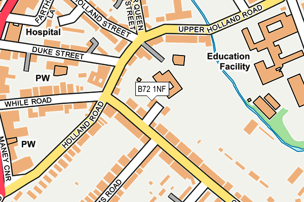 B72 1NF map - OS OpenMap – Local (Ordnance Survey)