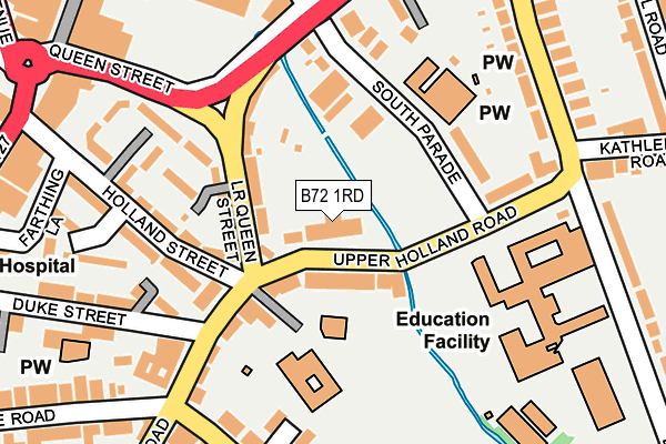 B72 1RD map - OS OpenMap – Local (Ordnance Survey)