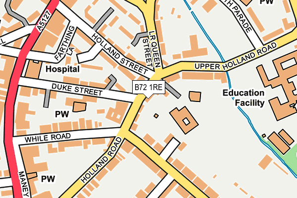 B72 1RE map - OS OpenMap – Local (Ordnance Survey)