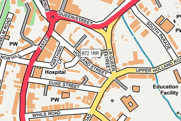 B72 1RR map - OS OpenMap – Local (Ordnance Survey)