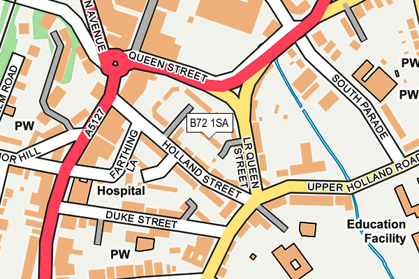 B72 1SA map - OS OpenMap – Local (Ordnance Survey)