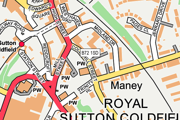 B72 1SD map - OS OpenMap – Local (Ordnance Survey)