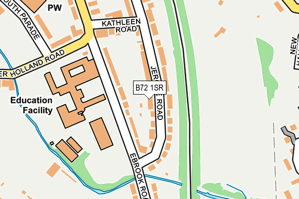 B72 1SR map - OS OpenMap – Local (Ordnance Survey)