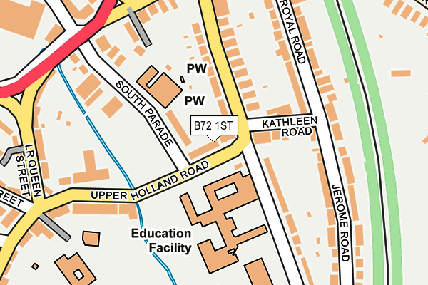 B72 1ST map - OS OpenMap – Local (Ordnance Survey)