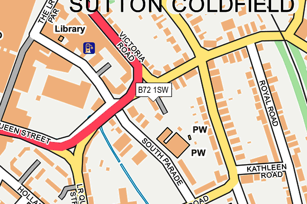 B72 1SW map - OS OpenMap – Local (Ordnance Survey)