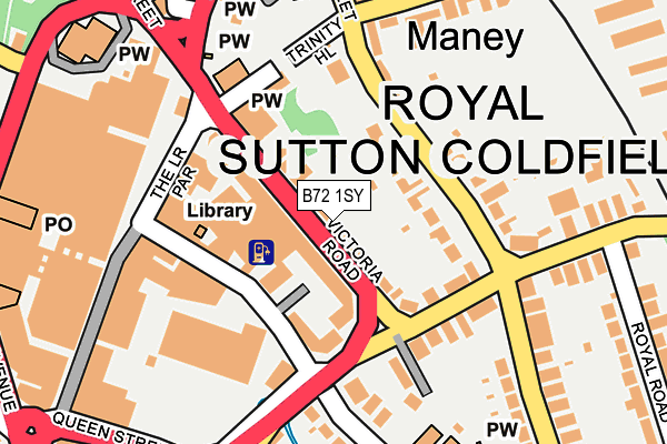 B72 1SY map - OS OpenMap – Local (Ordnance Survey)