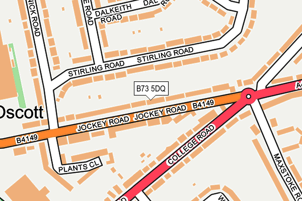 B73 5DQ map - OS OpenMap – Local (Ordnance Survey)