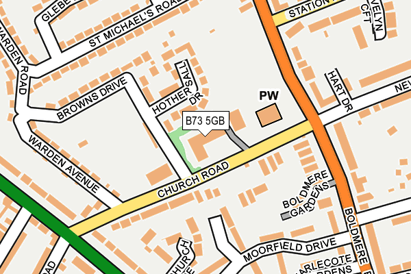 B73 5GB map - OS OpenMap – Local (Ordnance Survey)