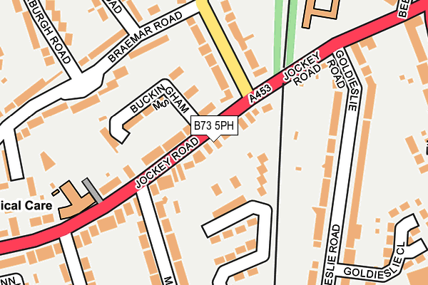 B73 5PH map - OS OpenMap – Local (Ordnance Survey)