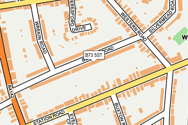 B73 5ST map - OS OpenMap – Local (Ordnance Survey)