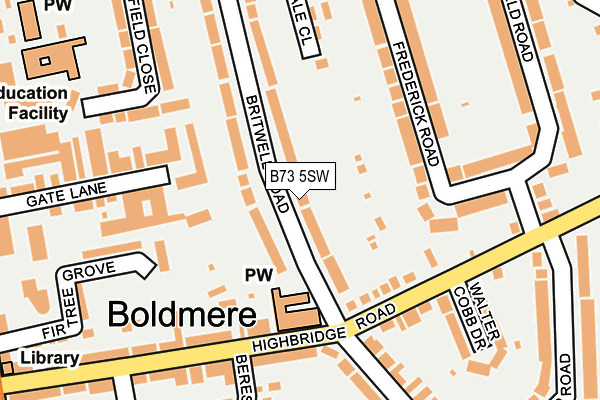 B73 5SW map - OS OpenMap – Local (Ordnance Survey)