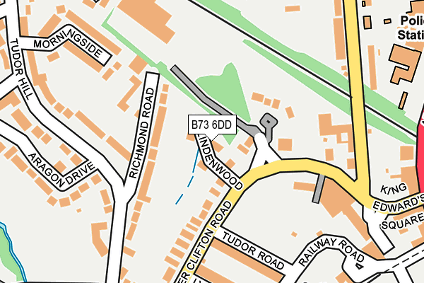 B73 6DD map - OS OpenMap – Local (Ordnance Survey)