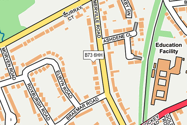 B73 6HH map - OS OpenMap – Local (Ordnance Survey)