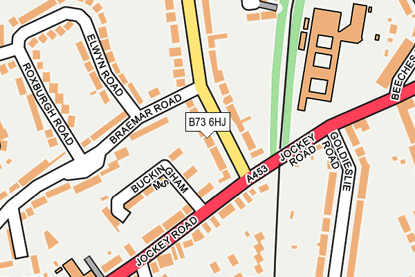 B73 6HJ map - OS OpenMap – Local (Ordnance Survey)