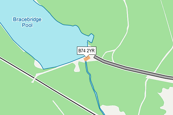 B74 2YR map - OS OpenMap – Local (Ordnance Survey)