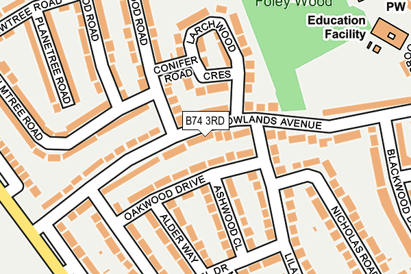 B74 3RD map - OS OpenMap – Local (Ordnance Survey)