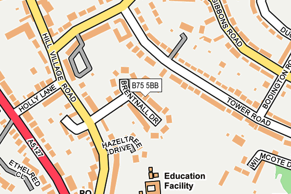 B75 5BB map - OS OpenMap – Local (Ordnance Survey)