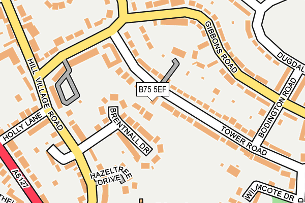 B75 5EF map - OS OpenMap – Local (Ordnance Survey)