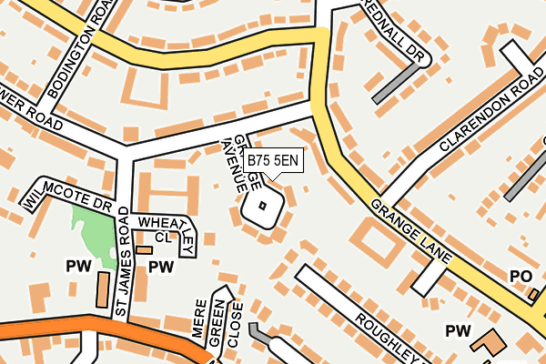 B75 5EN map - OS OpenMap – Local (Ordnance Survey)