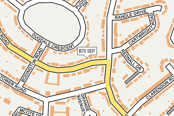 B75 5EP map - OS OpenMap – Local (Ordnance Survey)