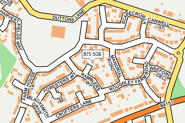 B75 5GB map - OS OpenMap – Local (Ordnance Survey)