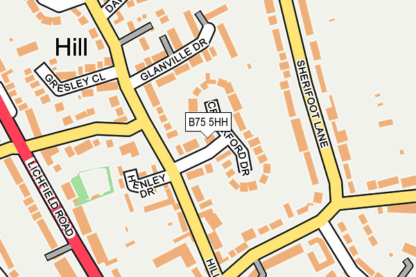 B75 5HH map - OS OpenMap – Local (Ordnance Survey)