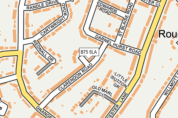 B75 5LA map - OS OpenMap – Local (Ordnance Survey)