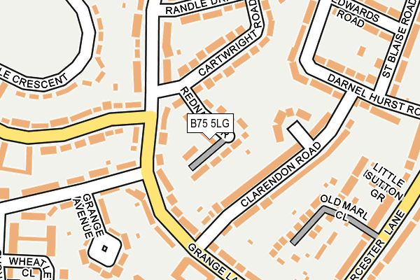 B75 5LG map - OS OpenMap – Local (Ordnance Survey)