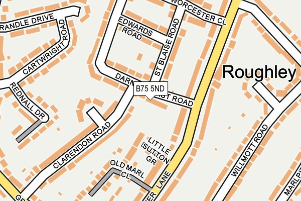 B75 5ND map - OS OpenMap – Local (Ordnance Survey)