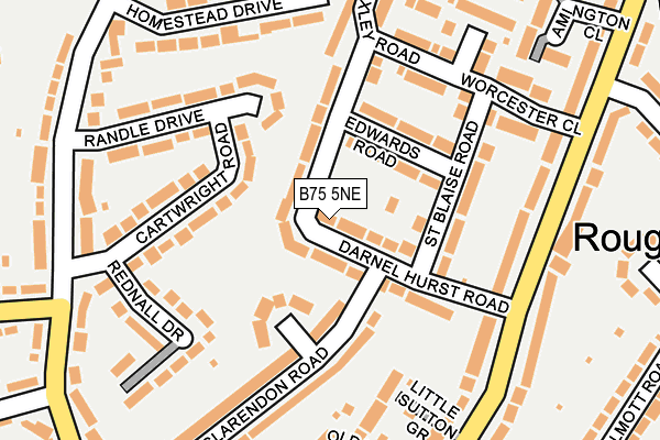 B75 5NE map - OS OpenMap – Local (Ordnance Survey)